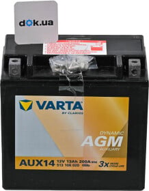 Аккумулятор Varta 6 CT-13-L Auxiliary 513106020K262