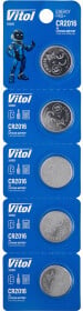 Батарейка Vitol Energy Pro+ V21031 CR2016 3 V 5 шт