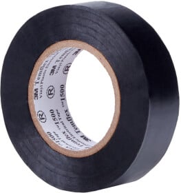 Изолента 3M 1500 00000064349 черный ПВХ 18 мм x 20 м