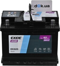 Акумулятор Exide 6 CT-62-R AGM EK620