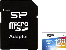 Карта пам’яті Silicon Power Elite Color microSDXC 128 ГБ з SD-адаптером SP128GBSTXBU1V21SP