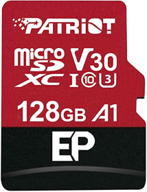 Карта памяти Patriot EP Series microSDXC 128 ГБ с SD-адаптером