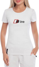 Футболка жіноча Globuspioner класична Audi S Line біла принт спереду