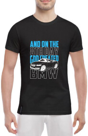 Футболка чоловіча Globuspioner класична BMW 8th Day чорна принт спереду