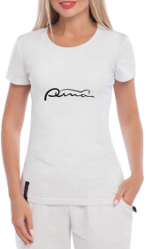 Футболка жіноча Globuspioner класична Ford Puma біла принт спереду