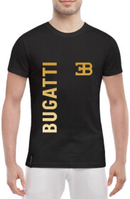 Футболка мужская Globuspioner классическая Bugatti Gold черный спереди