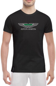 Футболка мужская Globuspioner классическая Aston Martin Wings Art черный спереди