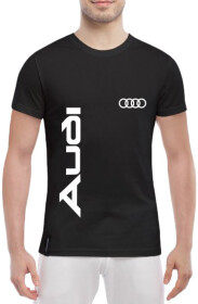 Футболка чоловіча Globuspioner класична Audi Automotive чорна принт спереду