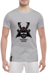 Футболка мужская Globuspioner классическая Mitsubishi Motors Samurai серый спереди