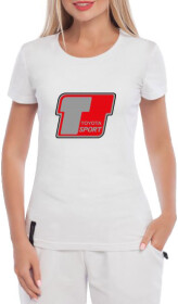 Футболка жіноча Globuspioner класична Toyota T Sport Grey біла принт спереду