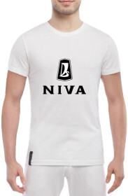 Футболка мужская Globuspioner классическая Niva Logo белый спереди