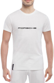 Футболка мужская Globuspioner классическая Porsche Wide белый спереди
