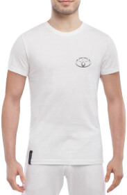 Футболка чоловіча Globuspioner класична Toyota Silver Mini Logo біла принт спереду
