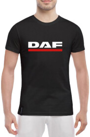Футболка мужская Globuspioner классическая DAF Mini Logo черный спереди