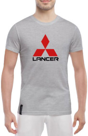 Футболка мужская Globuspioner классическая Lancer серый спереди