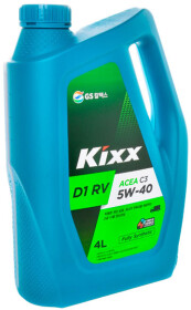 Моторное масло Kixx D1 RV 5W-40 синтетическое
