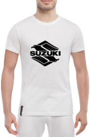 Футболка мужская Globuspioner классическая Suzuki Eagle белый спереди