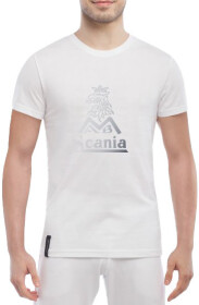 Футболка мужская Globuspioner классическая Scania Logo Silver белый спереди