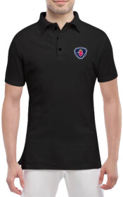 Футболка чоловіча Globuspioner поло Scania Big Logo v2 чорна принт спереду