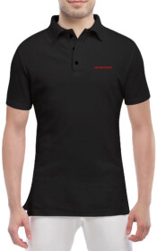 Футболка чоловіча Globuspioner поло Toyota Avensis чорна принт спереду