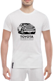 Футболка чоловіча Globuspioner класична Toyota The Power of Dreams біла принт спереду