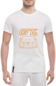 Футболка чоловіча Globuspioner класична Toyota GT86 біла принт спереду