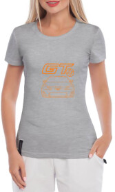 Футболка жіноча Globuspioner класична Toyota GT86 сіра принт спереду