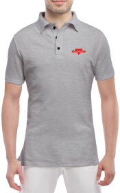 Футболка мужская Globuspioner поло Honda Mafia серый спереди