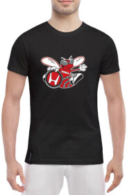 Футболка мужская Globuspioner классическая Honda Hornets черный спереди