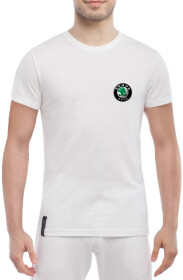 Футболка мужская Globuspioner классическая Skoda Auto Small Logo белый спереди