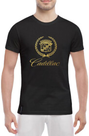 Футболка мужская Globuspioner классическая Cadillac черный спереди