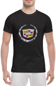 Футболка мужская Globuspioner классическая Cadillac Gold черный спереди