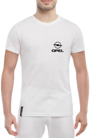 Футболка мужская Globuspioner классическая Opel Mini Logo белый спереди