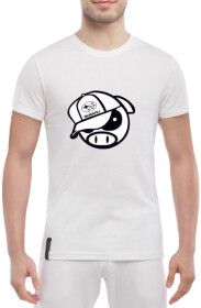 Футболка мужская Globuspioner классическая Subaru Pig белый спереди