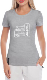 Футболка жіноча Globuspioner класична Supra Toyota сіра принт спереду