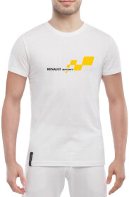 Футболка чоловіча Globuspioner класична Sport Renault біла принт спереду