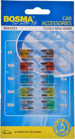 Набор предохранителей Bosma 2614 FN mini 10 шт.