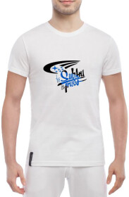 Футболка чоловіча Globuspioner класична In Subaru We Trust біла принт спереду