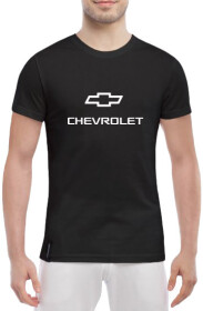 Футболка чоловіча Globuspioner класична Chevrolet Big Logo чорна принт спереду