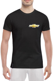 Футболка мужская Globuspioner классическая Chevrolet Mini Sign черный спереди