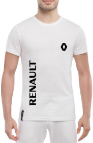 Футболка чоловіча Globuspioner класична Renault F1 біла принт спереду
