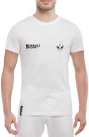 Футболка чоловіча Globuspioner класична Renault Sport F1 біла принт спереду