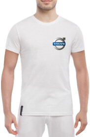 Футболка мужская Globuspioner классическая Volvo Mini Logo белый спереди