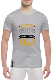 Футболка мужская Globuspioner классическая Your Lexus серый спереди