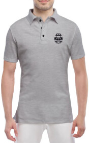 Футболка мужская Globuspioner поло Mini Cooper 1966 серый спереди