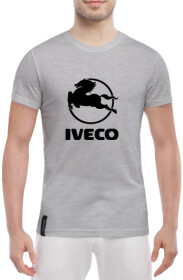 Футболка мужская Globuspioner классическая Iveco серый спереди