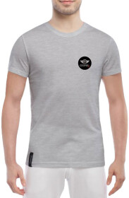 Футболка мужская Globuspioner классическая Mini Cooper S Mini Logo Black серый спереди