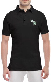 Футболка мужская Globuspioner поло Volkswagen Mini Bomb черный спереди