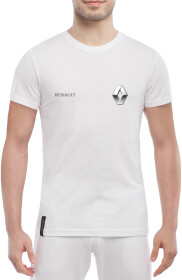 Футболка мужская Globuspioner классическая Renault Mini Sign Silver белый спереди