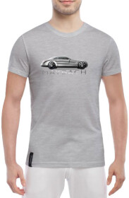 Футболка мужская Globuspioner классическая Maybach Silver серый спереди